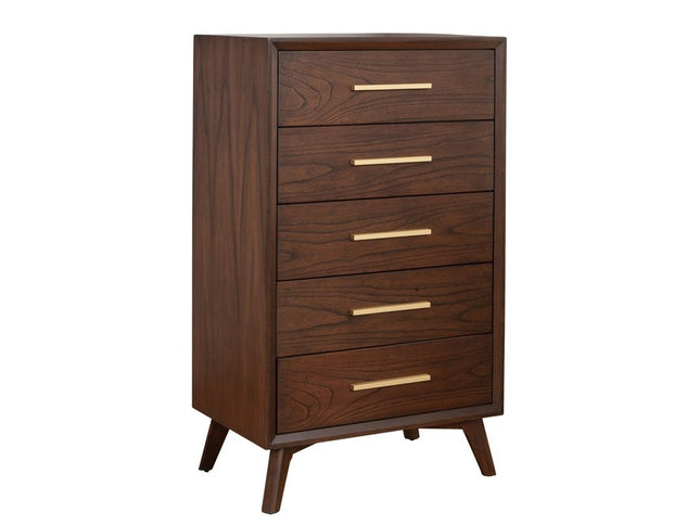 60" Walnut Solid Wood Seven Drawer Double Dresser