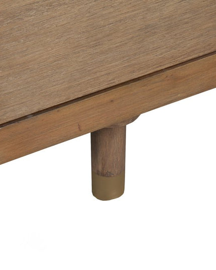 60" Sandy Brown Solid Wood Six Drawer Double Dresser