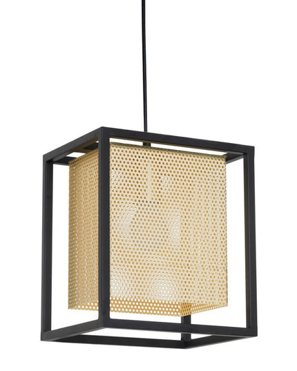 Gold and Black Geometric Metal Ceiling Light