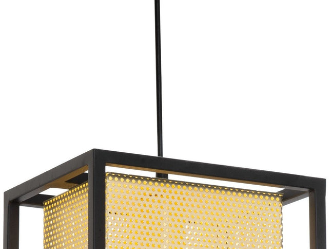 Gold and Black Geometric Metal Ceiling Light