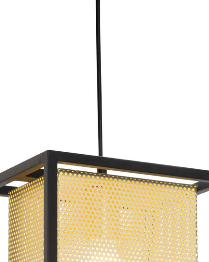 Gold and Black Geometric Metal Ceiling Light