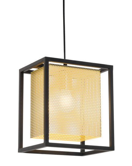Gold and Black Geometric Metal Ceiling Light