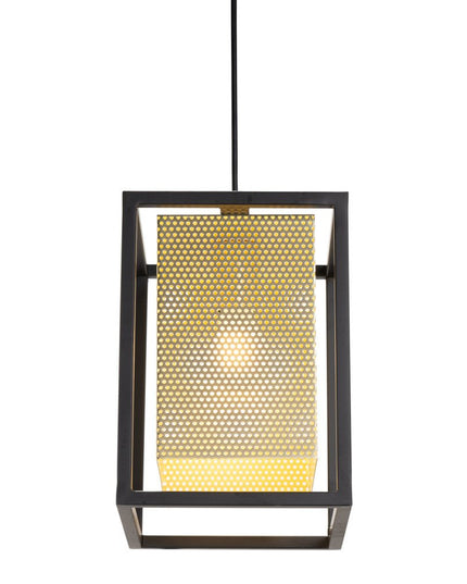 Gold and Black Geometric Metal Ceiling Light