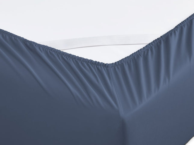 Six Piece Blue Tencel Lyocell King Sheet Set