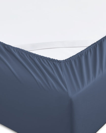 Six Piece Blue Tencel Lyocell Queen Sheet Set