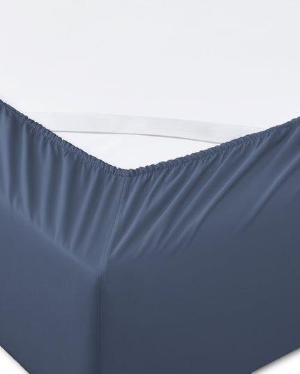 Six Piece Blue Tencel Lyocell Queen Sheet Set