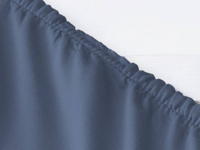 Six Piece Blue Tencel Lyocell Queen Sheet Set