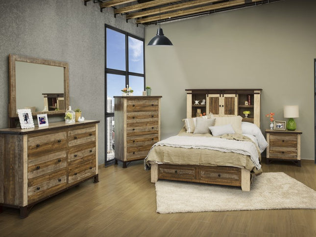 61" Brown Solid Wood Six Drawer Double Dresser