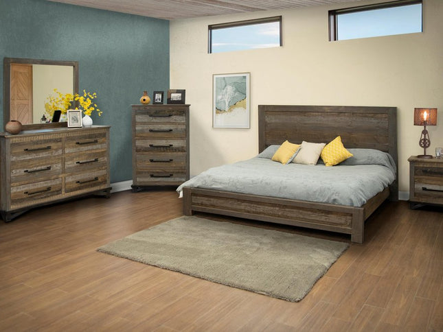 62" Brown Solid Wood Six Drawer Double Dresser