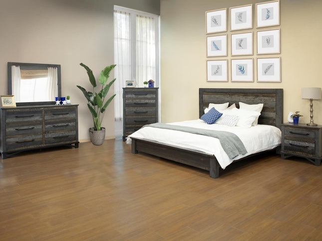 62" Brown Solid Wood Six Drawer Double Dresser