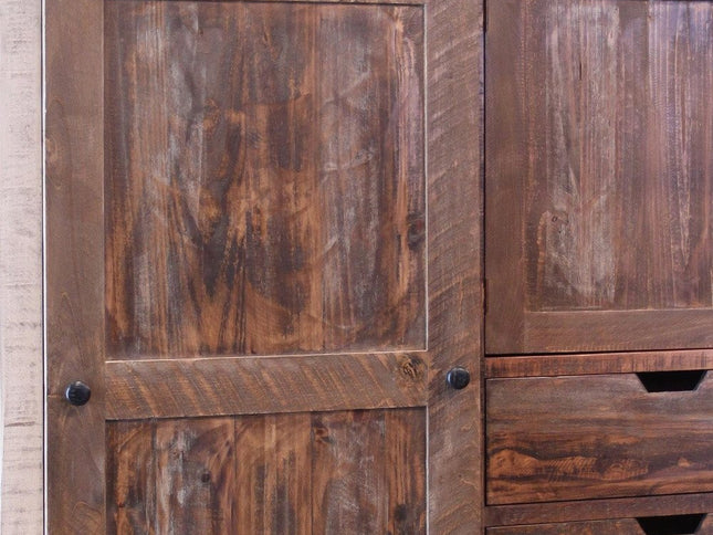 61" Brown Solid Wood Six Drawer Double Dresser