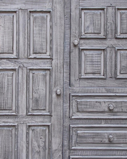 64" Gray Solid Wood Seven Drawer Gentlemans Chest