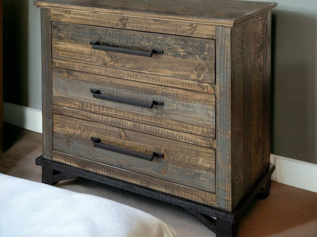 62" Brown Solid Wood Six Drawer Double Dresser