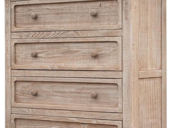 40" Natural Solid Wood Four Drawer Chest