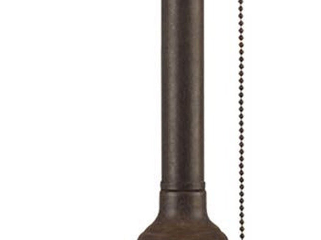 32" Black Metal Table Lamp With Off White Empire Shade