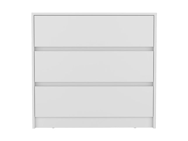 33" Black Three Drawer Dresser