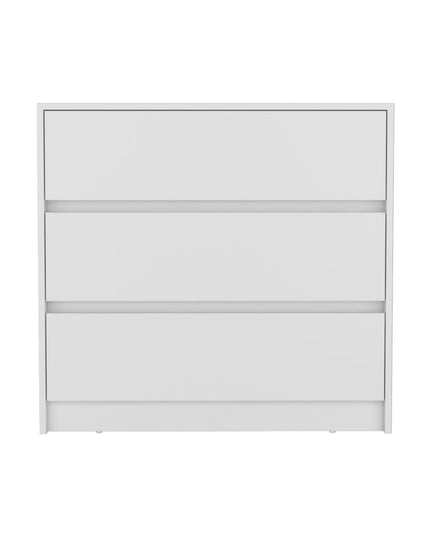 33" Black Three Drawer Dresser