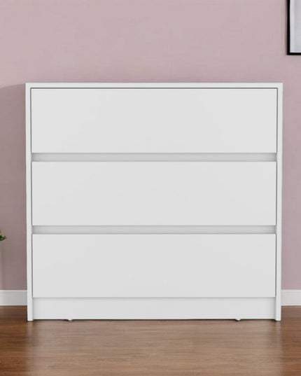 33" Black Three Drawer Dresser