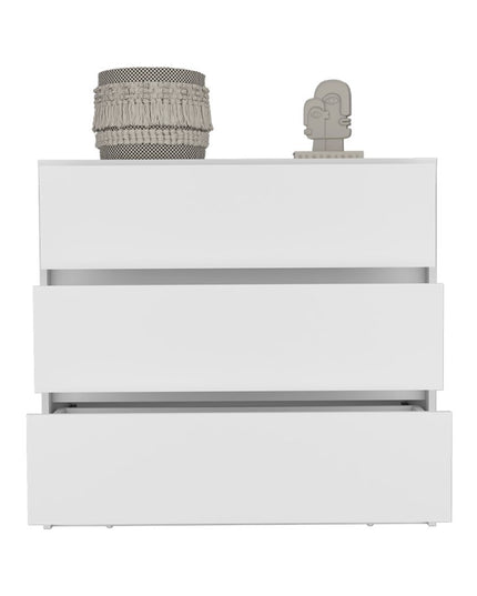 33" Black Three Drawer Dresser