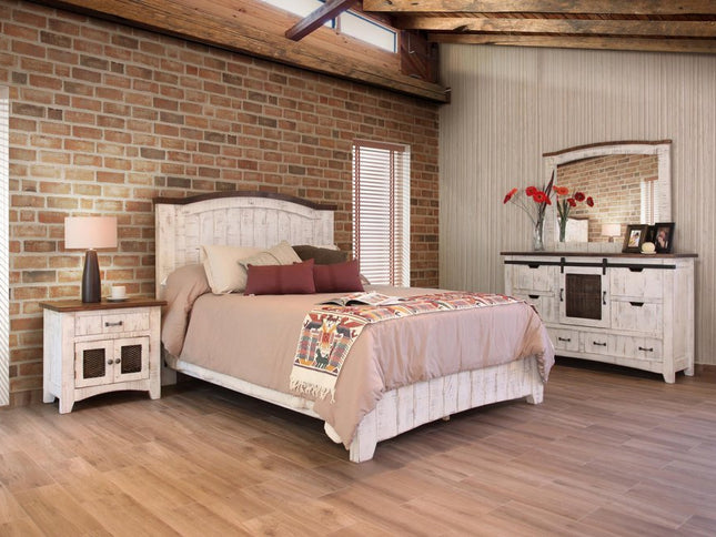 27" White One Drawer Nightstand