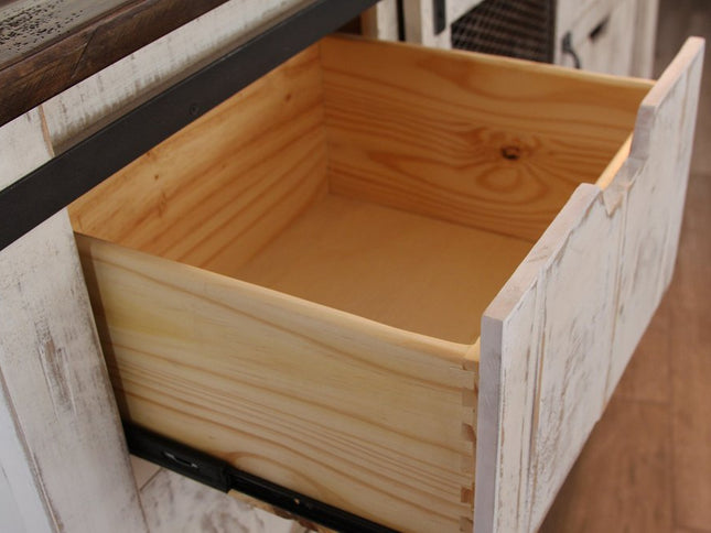 27" White One Drawer Nightstand