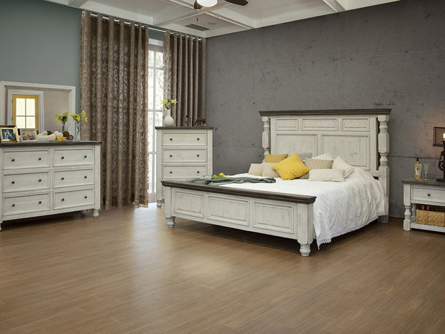 27" Ivory Solid Wood One Drawer Nightstand