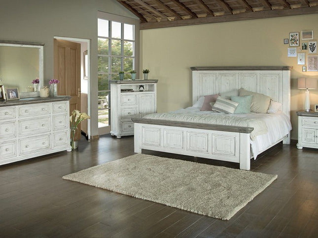 27" Ivory Solid Wood One Drawer Nightstand