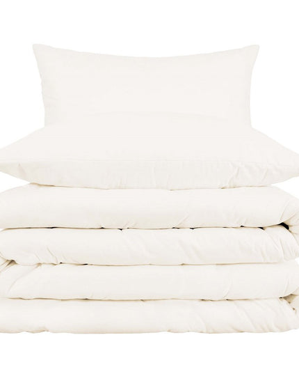 Ivory Queen Cotton Blend 1000 Thread Count Washable Duvet Cover Set
