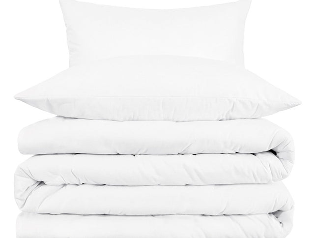 White Queen Cotton Blend 1000 Thread Count Washable Duvet Cover Set