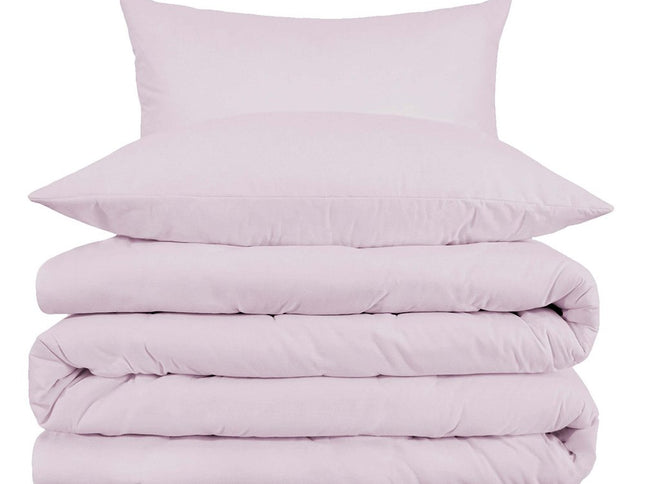 Lilac King Cotton Blend 1000 Thread Count Washable Duvet Cover Set