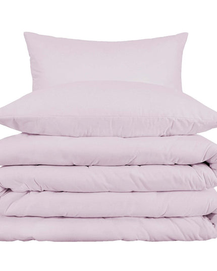 Lilac King Cotton Blend 1000 Thread Count Washable Duvet Cover Set