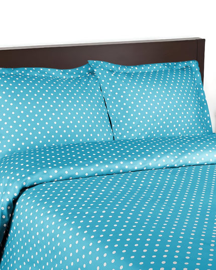 Aqua King Cotton Blend 600 Thread Count Washable Duvet Cover Set