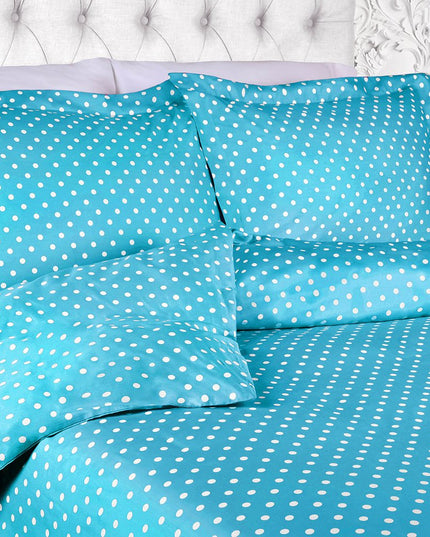 Aqua King Cotton Blend 600 Thread Count Washable Duvet Cover Set