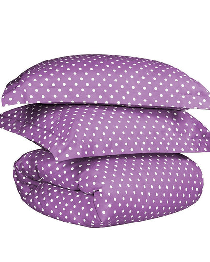 Lilac King Cotton Blend 600 Thread Count Washable Duvet Cover Set
