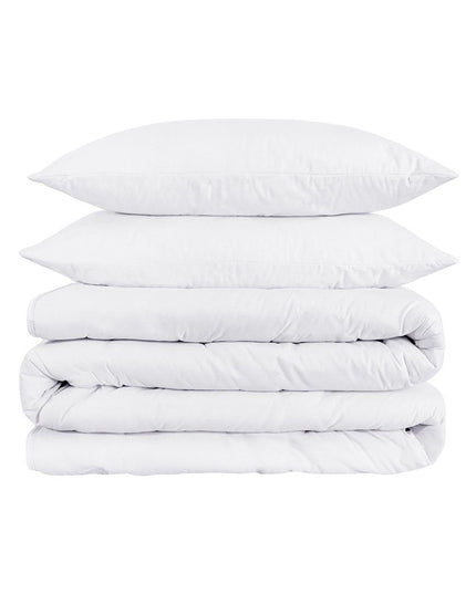 White Queen Cotton Blend 1200 Thread Count Washable Duvet Cover Set