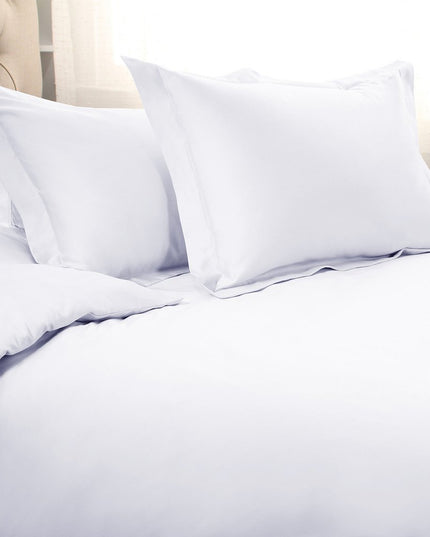 White Queen Cotton Blend 1200 Thread Count Washable Duvet Cover Set