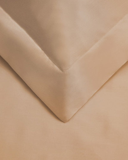 Beige King Cotton Blend 300 Thread Count Washable Duvet Cover Set