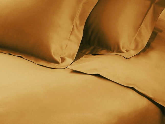 Brown Sugar King Cotton Blend 650 Thread Count Washable Duvet Cover Set