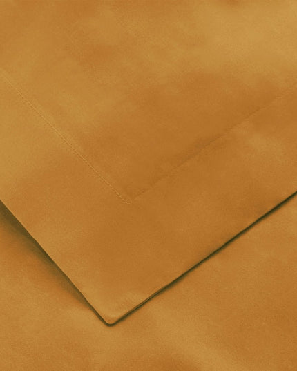 Brown Sugar Twin Cotton Blend 650 Thread Count Washable Duvet Cover Set