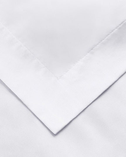 White Twin Cotton Blend 650 Thread Count Washable Duvet Cover Set