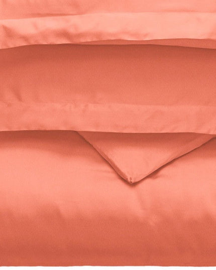 Coral King Cotton Blend 300 Thread Count Washable Duvet Cover Set