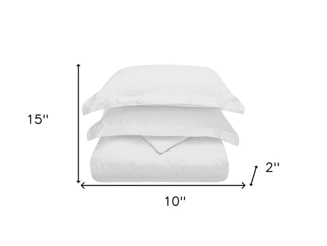 White King Cotton Blend 300 Thread Count Washable Duvet Cover Set