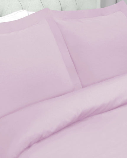 Lilac King 100% Cotton 300 Thread Count Washable Duvet Cover Set