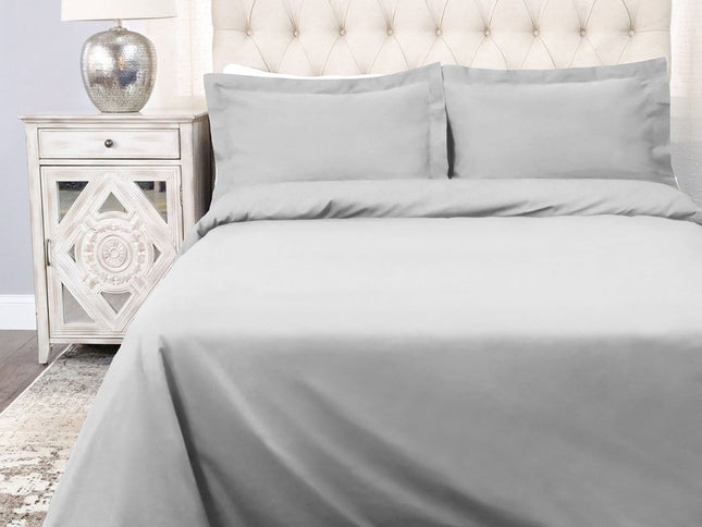 Platinum King Cotton Washable Duvet Cover Set