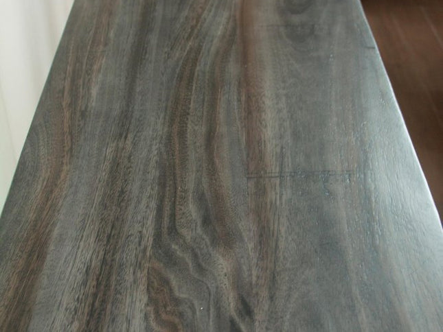 70" Gray Solid Wood Cabinet Enclosed Storage Distressed TV Stand