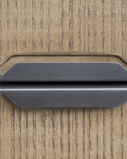 70" Light Gray Solid Wood Open shelving Distressed TV Stand