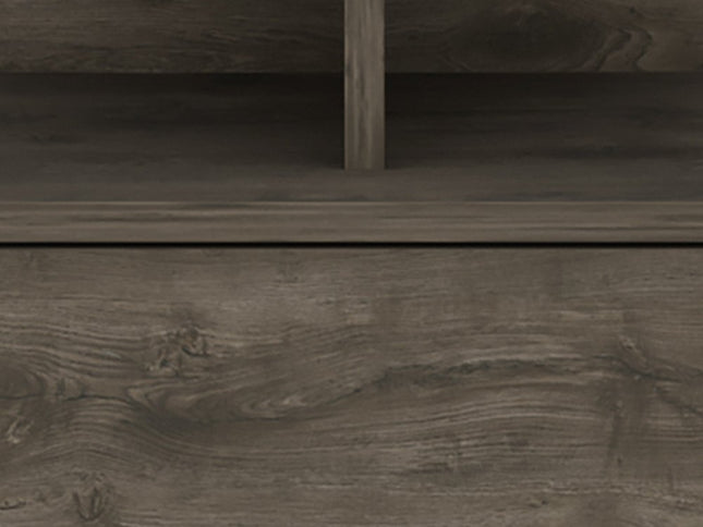 12" Brown Wood One Drawer Nightstand