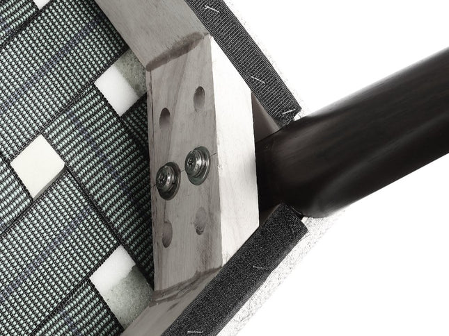 23" Gray Solid Wood And Fabric Upholstered Parsons Chair