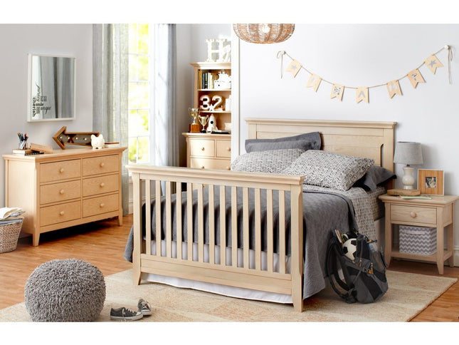 24" Sand Solid Wood Solid and Manufactured Wood One Drawer Nightstand