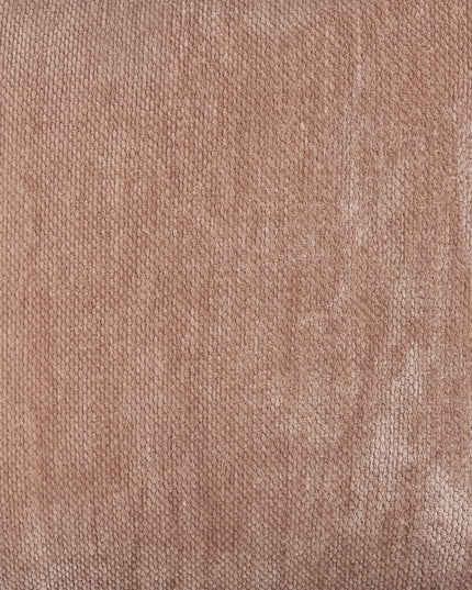 18" Blue Chenille Cube Pouf Ottoman